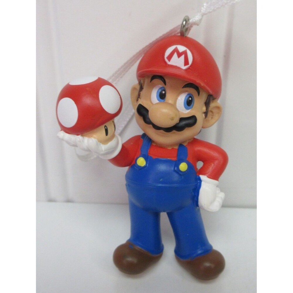 Hallmark Nintendo Super Mario with Super Mushroom Christmas Ornament Pre-Owned